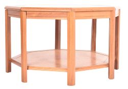 DANISH MODERN DESIGN MID CENTURY TEAK OCTAGONAL COFFEE TABLE