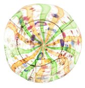 VINTAGE 20TH CENTURY STUDIO ART GLASS TAZZA / CHARGER