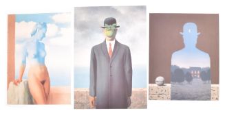 RENE MAGRITTE (1898-1967) - THREE OFFSET LITHOGRAPH POSTER PRINTS
