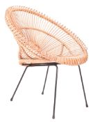 ALBINI & ABRAHAM - MID CENTURY WICKER & BAMBOO SUNBURST CHAIR