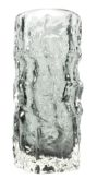 GEOFFREY BAXTER FOR WHITEFRIARS - BARK GLASS VASE IN PEWTER COLOURWAY
