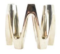 DANSK DESIGN - MID CENTURY SILVER PLATED CANDLESTICK HOLDER