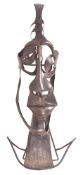 CONTEMPORARY BESPOKE MADE COPPER FIGURATIVE SCULPTURE
