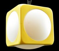 UFFE GUSTAV SCHIOLER FOR HOYRUP - DANISH 1970S YELLOW LIGHT SHADE