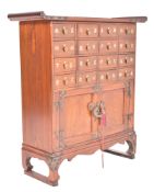 KOREAN LATE 20TH CENTURY OAK APOTHECARY CHEST OF DRAWERS