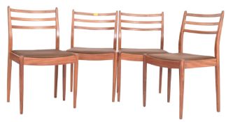 VICTOR B. WILKINS FOR G-PLAN - FRESCO MID CENTURY 1960S TEAK TABLE WITH CHAIRS