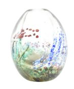 WILLIAM WALKER - VINTAGE 1986 STUDIO ART GLASS CENTREPIECE BUD VASE