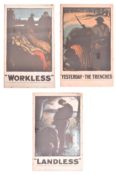 THREE GERALD SPENCER PRYSE FOR THE LABOUR PARTY POSTERS
