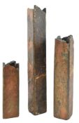 SET OF THREE 20TH CENTURY SLATE GRADUATING VASES