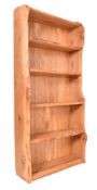 BESPOKE-MADE LIVE EDGE UPRIGHT BOOKCASE