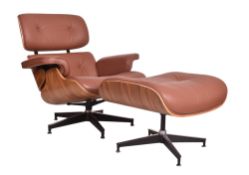 AFTER CHARLES & RAY EAMES - HERMAN MILLER STYLE ARMCHAIR
