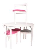 HANS OLSEN - ROUNDETTE - DANISH MID CENTURY DINING TABLE WITH CHAIRS