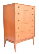 MCINTOSH - MID CENTURY TEAK UPRIGHT PEDESTAL CHEST