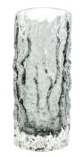 GEOFFREY BAXTER FOR WHITEFRIARS - BARK GLASS VASE IN PEWTER COLOURWAY