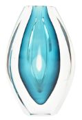 MONA MORALES SCHILDT FOR KOSTA - STUDIO ART GLASS VASE