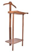 MID CENTURY WALNUT VALET BUTLER'S STAND