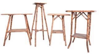 SELECTION OF VICTORIAN AESTHETIC MOVEMENT BAMBOO TABLES
