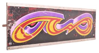 VINTAGE MID CENTURY FUNFAIR / FAIRGROUND PAINTED PANEL SIGN