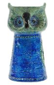 ALDO LONDI FOR BITOSSI - VINTAGE MID CENTURY 1960S STUDIO ART POTTERY OWL FIGURINE