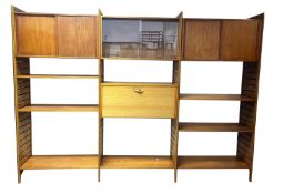 ROBERT HEAL FOR STAPLES - LADDERAX - MID CENTURY THREE BAY WALL SYSTEM