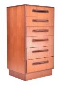 WILKINS FOR G PLAN - FRESCO RANGE - TEAK PEDESTAL CHEST OF DRAWERS