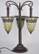 CONTEMPORARY TIFFANY MANNER TABLE LAMP