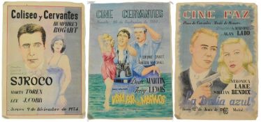 1940S / 50S SPANISH CINEMA POSTERS - COLLECTION OF THREE