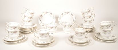 ELIZABETHAN CHANTILLY - 20TH CENTURY BONE CHINA TEA SERVICE