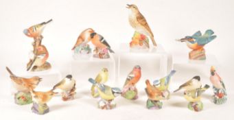 ROYAL WORCESTER - COLLECTION OF LATE 20TH CENTURY CHINA BIRD FIGURES