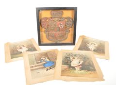 EARLY 19TH CENTURY GERMAN STATES COAT OF ARMS