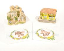 LILLIPUT LANE - TWO 2014 CERAMIC COTTAGE COLLECTORS FIGURES