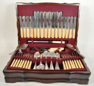 ELKINGTON & CO - 20TH CENTURY SILVER PLATE CANTEEN OF CUTLERY