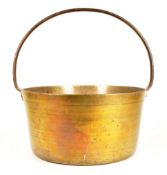 19TH CENTUTRY VICTORIAN SOLID BRASS & IRON JAM PAN