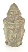 19TH CENTURY CHINESE / THAI BRONZE BUDDHA BUST