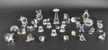 SWAROVSKI - COLLECTION OF LATE 20TH CENTURY CRYSTAL GLASS FIGURES