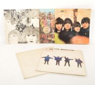 THE BEATLES - FIVE LATE 20TH CENTURY LP VINYL RECORDS