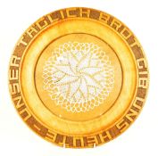 20TH CENTURY GERMAN OAK HAND CARVED BREAD BOARD