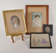 COLLECTION OF FOUR 20TH CENTURY PIECES OF ARTWORK