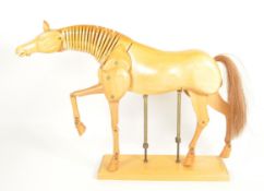 VINTAGE 20TH CENTURY ARTIST'S MODEL WOODEN HORSE