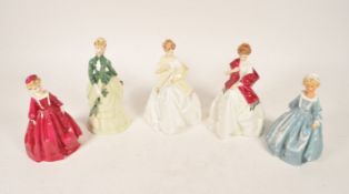 ROYAL WORCESTER - COLLECTION OF LATE 20TH CENTURY CHINA LADY FIGURES