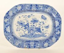 SPODE - 19TH CENTURY EARTHENWARE BLUE AND WHITE PLATTER