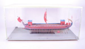 LATE 20TH CENTURY ROMAN EMPIRE TRIREME SHIP