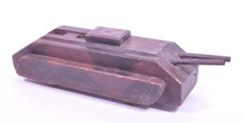 20TH CENTURY WOODEN CONSTRUCTED TANK FIGURE