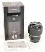 OLYMPUS - M.ZUIKO DIGITAL ED 45MM F1.2 PRO LENS