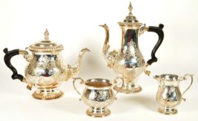 GARRARD & CO - 20TH CENTURY SILVER PLATED TEA SERVICE