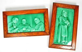 SHERWIN & COTTON - TWO EARLY 20TH CENTURY FRAMED TILES