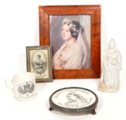 COLLECTION OF 19TH CENTURY VICTORIAN CERAMICS, PORCELAIN AND PRINTS