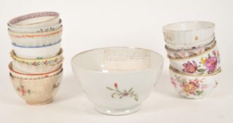 COLLECTION OF LATE 18TH / 19TH CENTURY VICTORIAN CHINA BOWLS