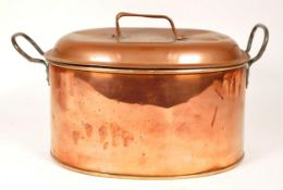 19TH CENTURY VICTORIAN COPPER FISH KETTLE
