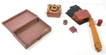 EARLY 20TH CENTURY THORNTON-PICKARD TRIPLE IMPERIAL EXTENSION CAMERA